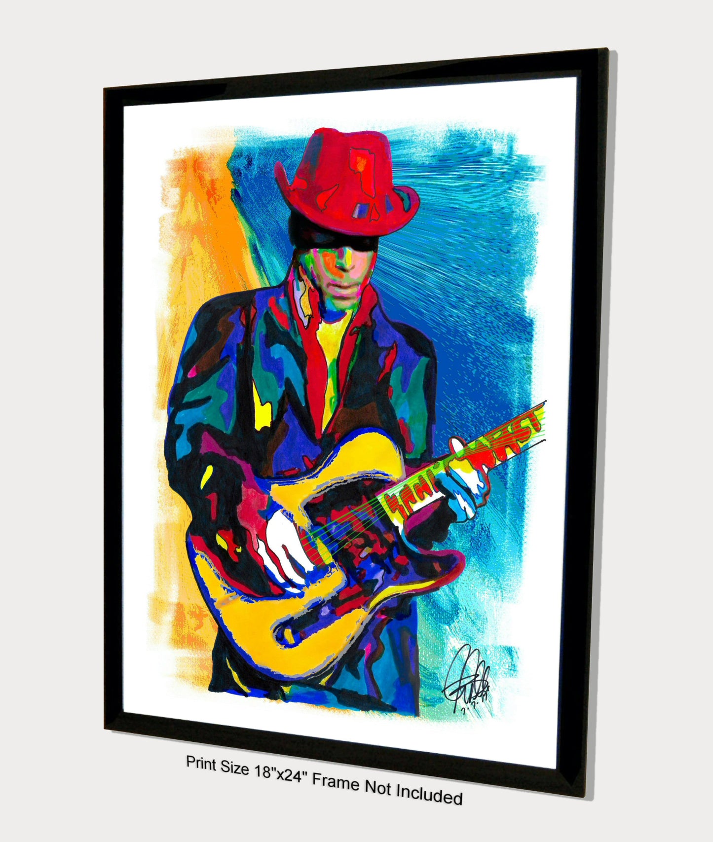 Prince Singer Guitar Funk Rock Music Poster Print Wall Art 18x24