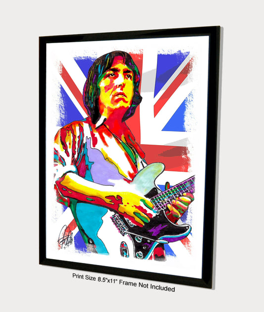 Allan Holdsworth Guitar Jazz Fusion Music Print Poster Wall Art 8.5x11