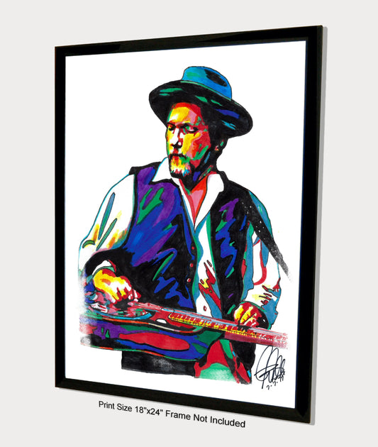 Jerry Douglas Dobro Bluegrass Country Music Poster Print Wall Art 18x24