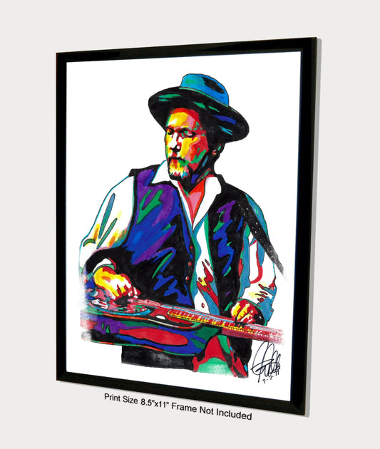 Jerry Douglas Dobro Bluegrass Country Music Poster Print Wall Art 8.5x11