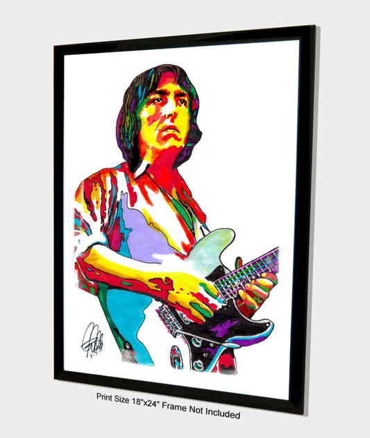 Allan Holdsworth Guitar Jazz Music Print Poster Wall Art 18x24