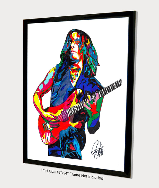 Nuno Bettencourt Extreme Guitar Hard Rock Music Poster Print Wall Art 18x24