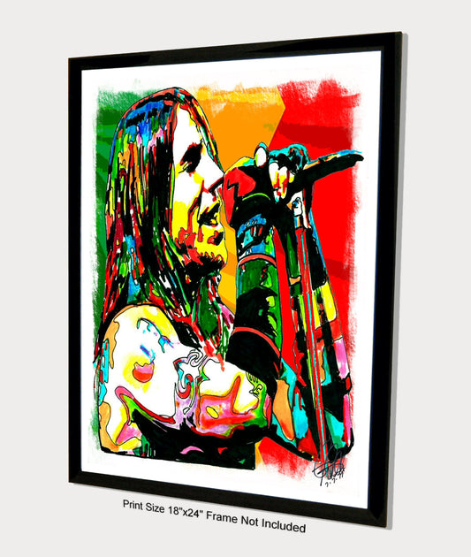 Anthony Kiedis Red Hot Chili Peppers Rap Rock Music Poster Print Wall Art 18x24