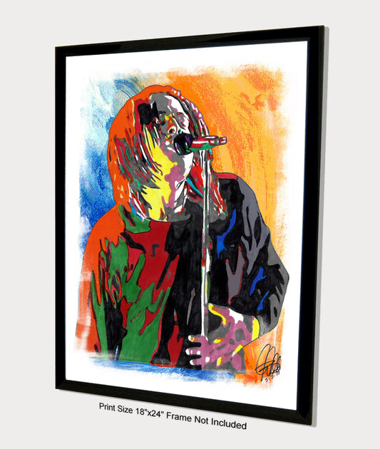 Adam Duritz Counting Crows Singer Folk Rock Music Poster Print Wall Art 18x24