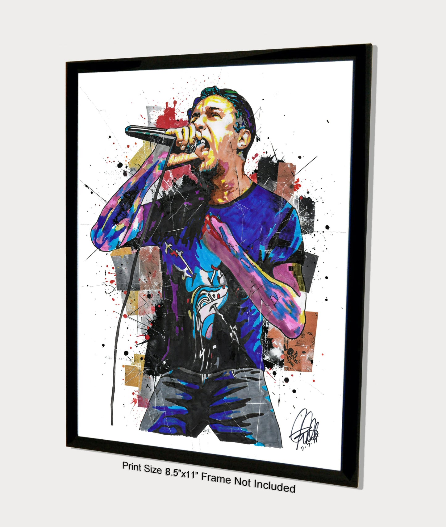 Lou Koller Sick of It All Music Punk Rock Singer Poster Print Wall Art 8.5x11