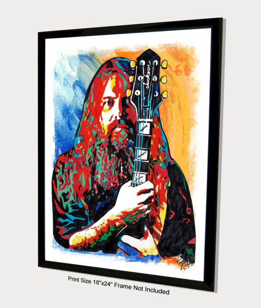 Mark Morton Lamb of God Guitar Heavy Metal Poster Print Wall Art 18x24