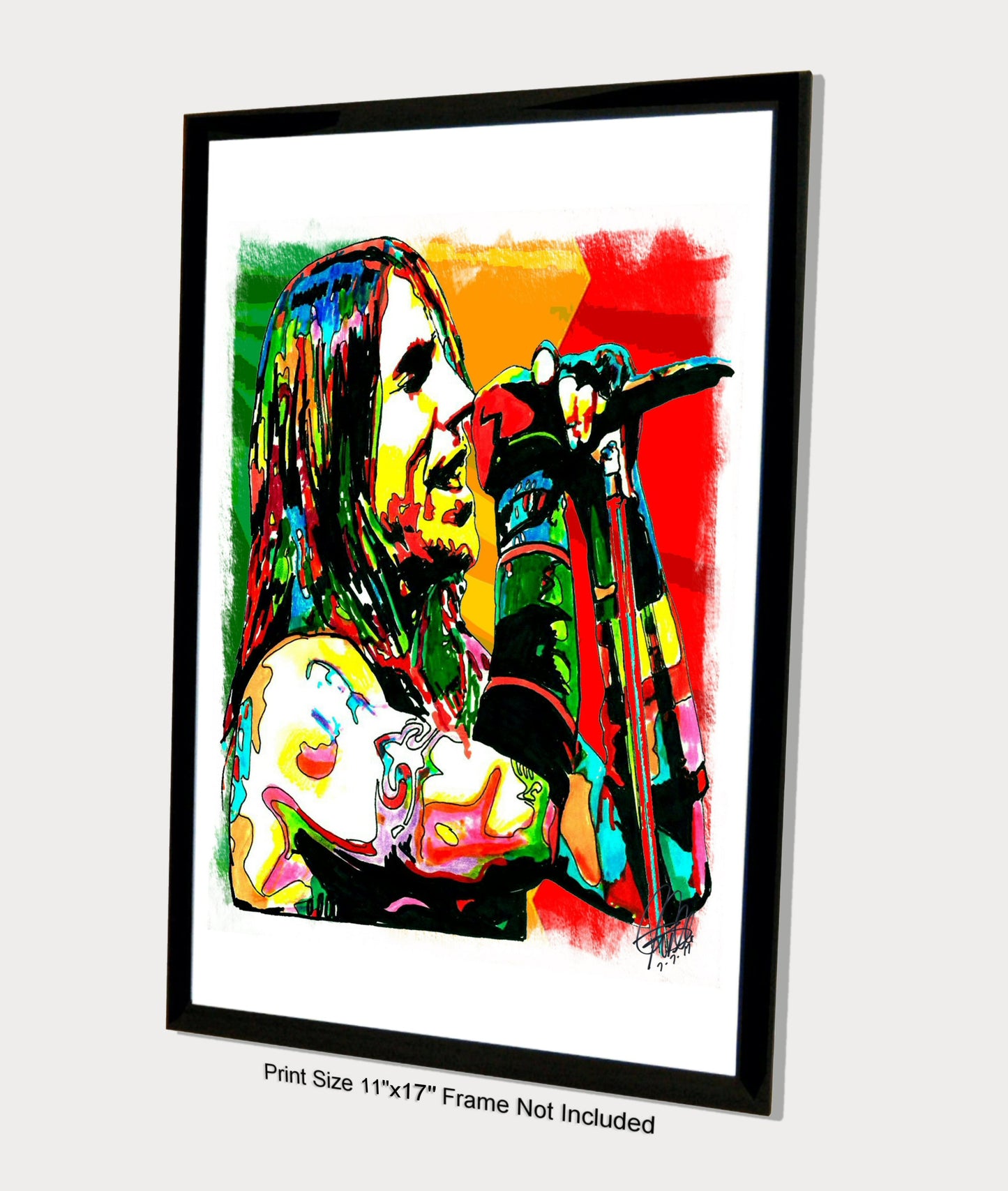 Anthony Kiedis Red Hot Chili Peppers Rap Rock Music Poster Print Wall Art 11x17