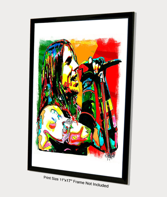 Anthony Kiedis Red Hot Chili Peppers Rap Rock Music Poster Print Wall Art 11x17