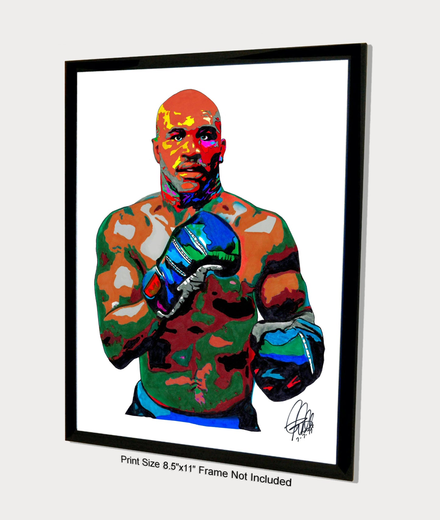 Evander Holyfield Boxer Boxing Sports Poster Print Wall Art 8.5x11
