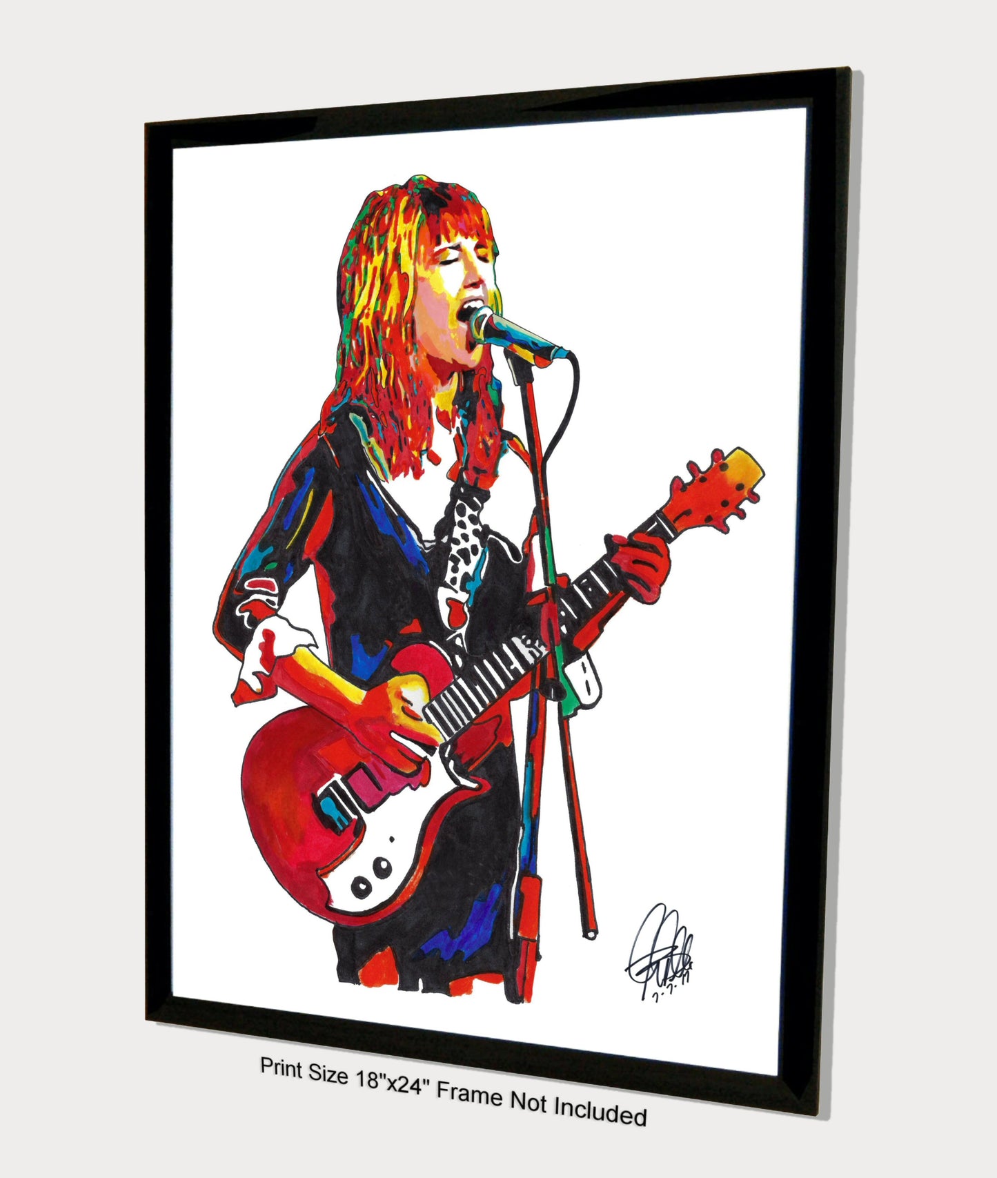 Kim Shattuck The Muffs Guitar Punk Rock Music Poster Print Wall Art 18x24