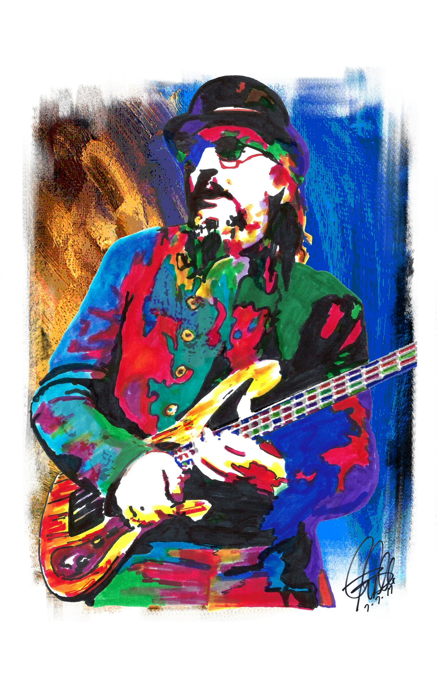 Les Claypool Primus Singer Bass Funk Rock Music Poster Print Wall Art 11x17