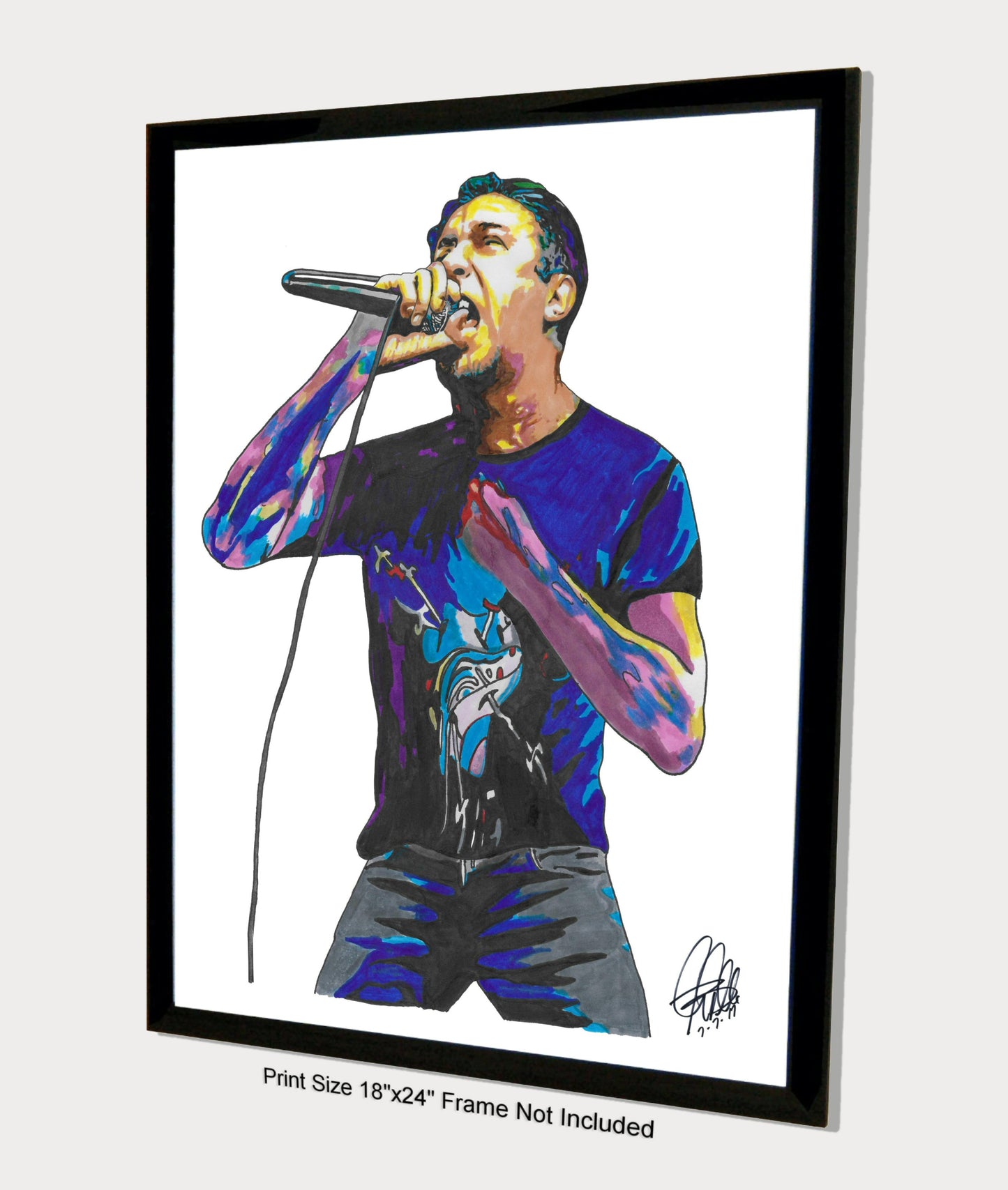 Lou Koller Sick of It All Music Punk Rock Poster Print Wall Art 18x24
