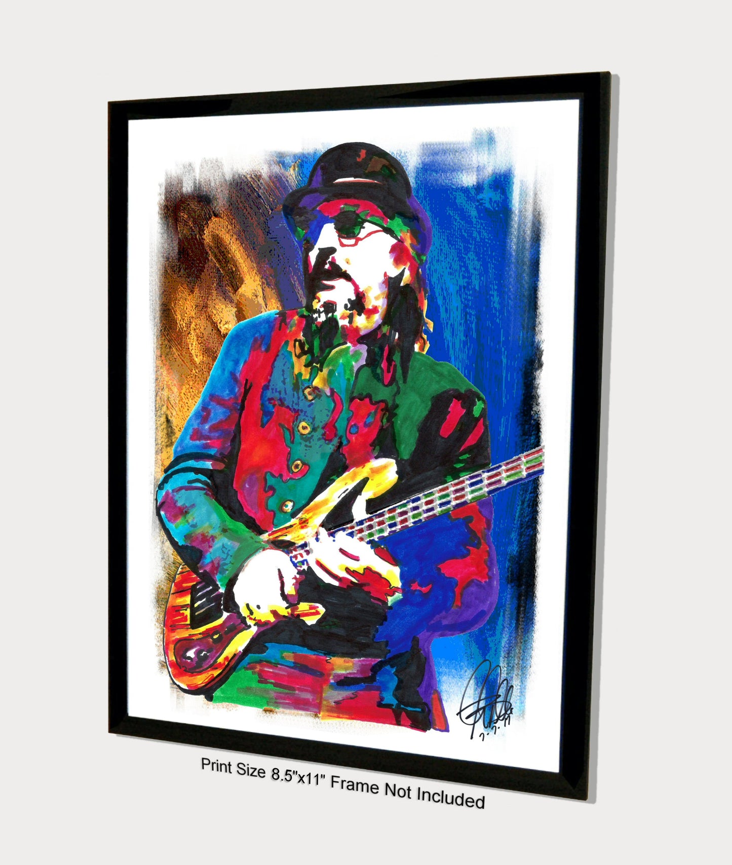 Les Claypool Primus Singer Bass Funk Rock Music Poster Print Wall Art 8.5x11