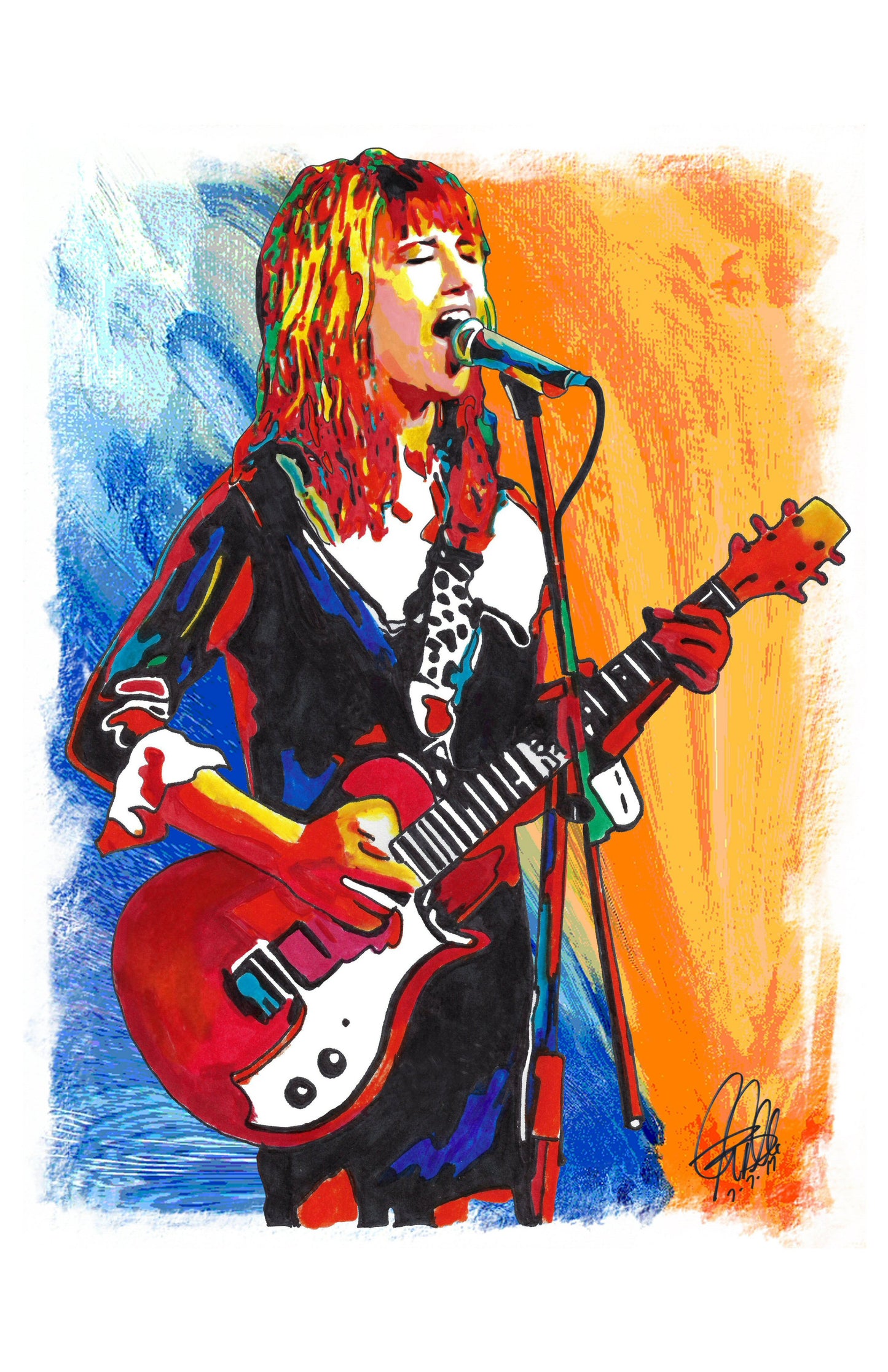 Kim Shattuck The Muffs Singer Punk Rock Music Poster Print Wall Art 11x17