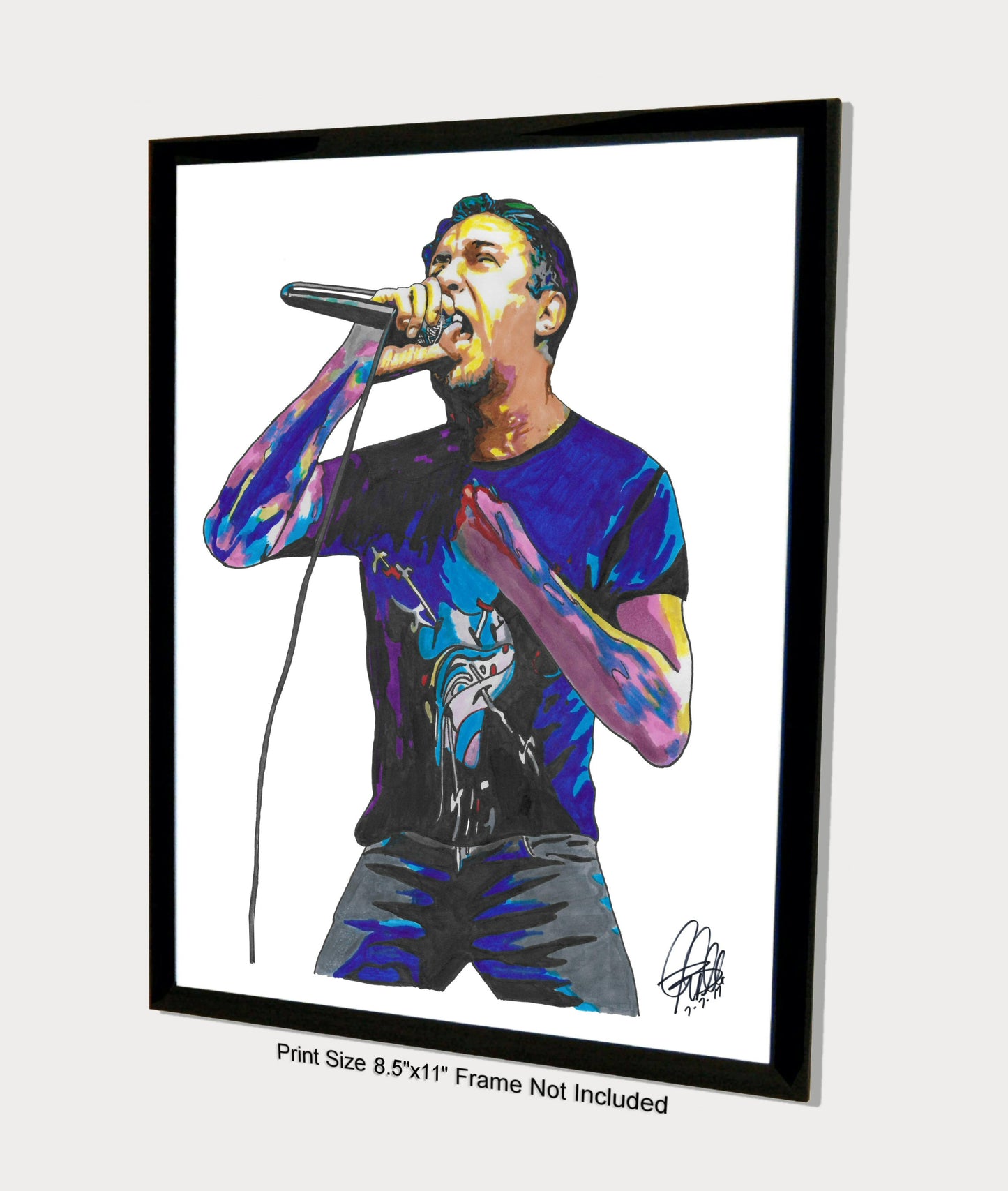 Lou Koller Sick of It All Music Punk Rock Poster Print Wall Art 8.5x11