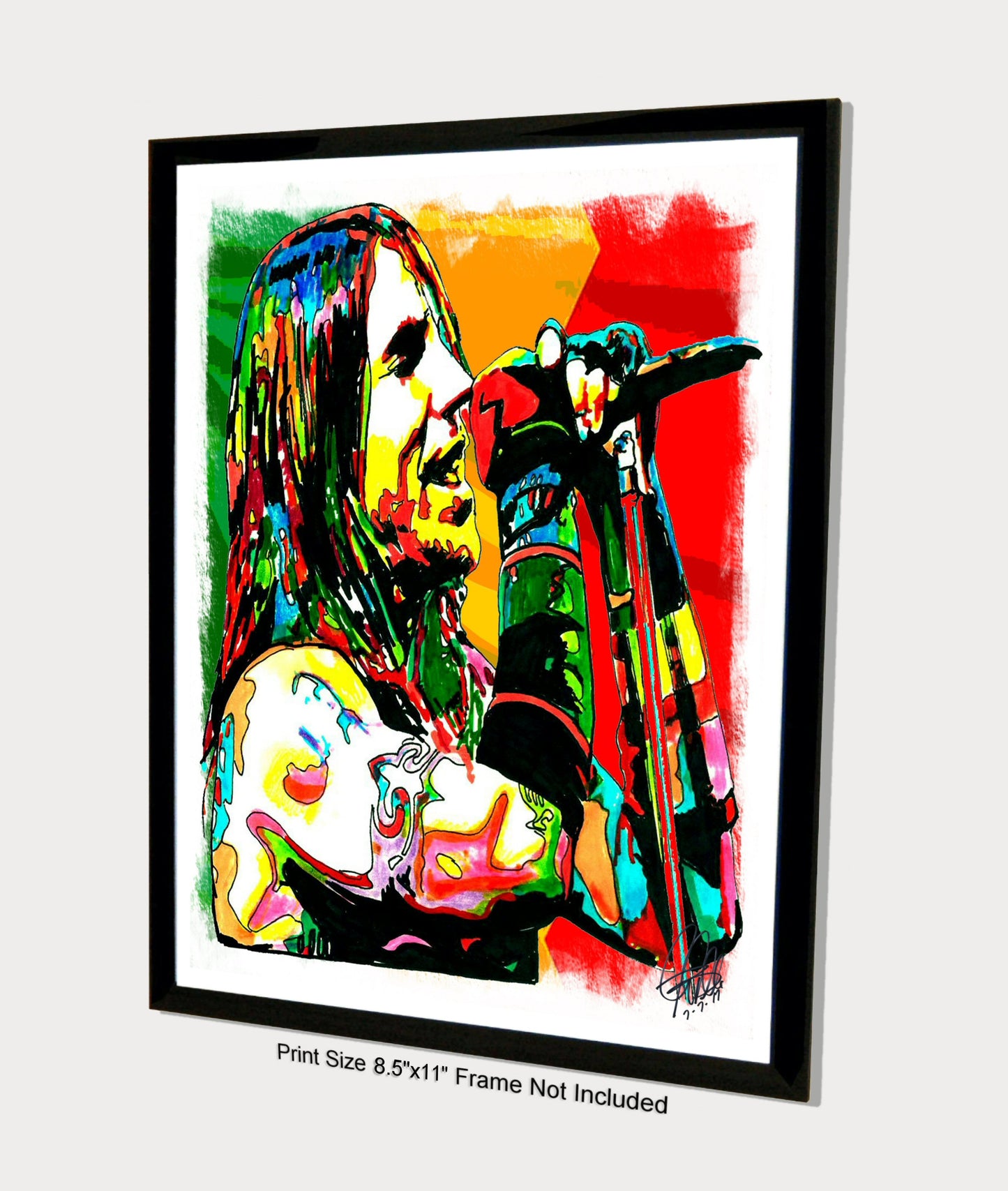 Anthony Kiedis Red Hot Chili Peppers Rap Rock Music Poster Print Wall Art 8.5x11