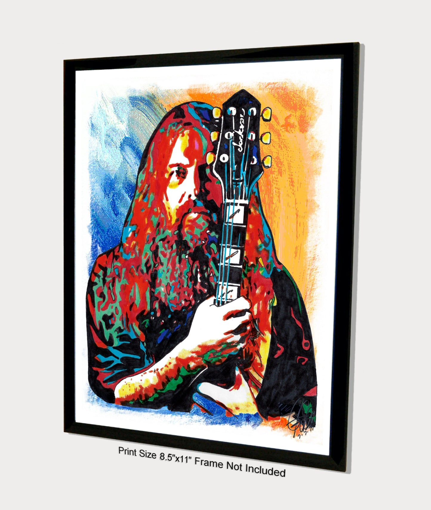 Mark Morton Lamb of God Guitar Heavy Metal Poster Print Wall Art 8.5x11