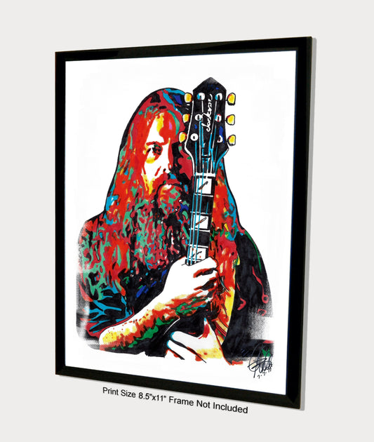 Mark Morton Lamb of God Guitar Heavy Metal Thrash Poster Print Wall Art 8.5x11