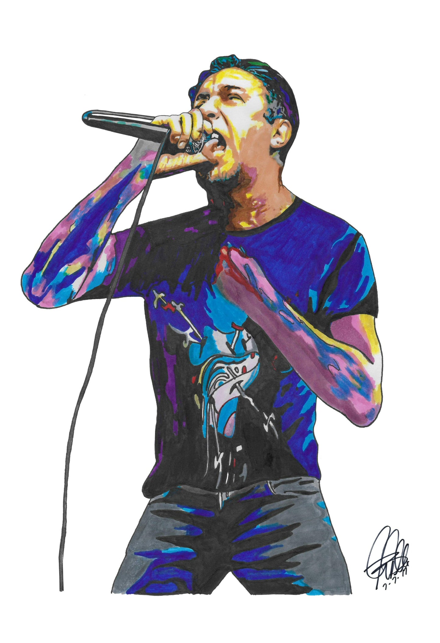Lou Koller Sick of It All Music Punk Rock Poster Print Wall Art 13x19