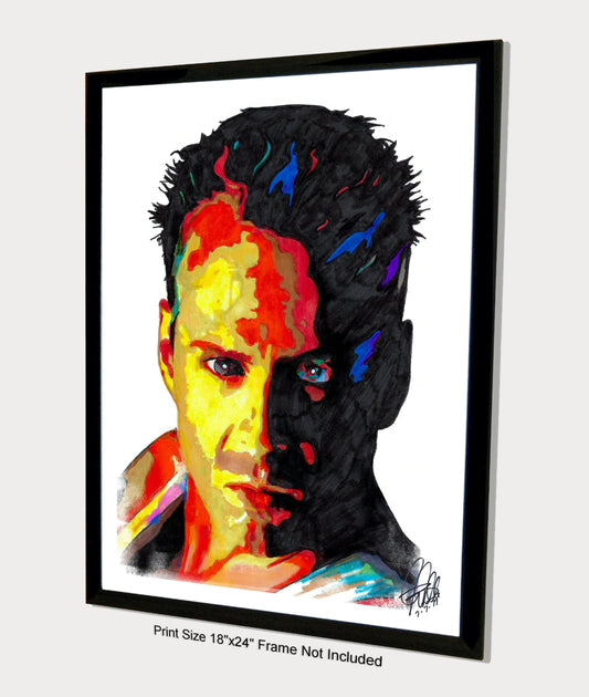 Bruce Willis Actor Poster Print Wall Art 18x24