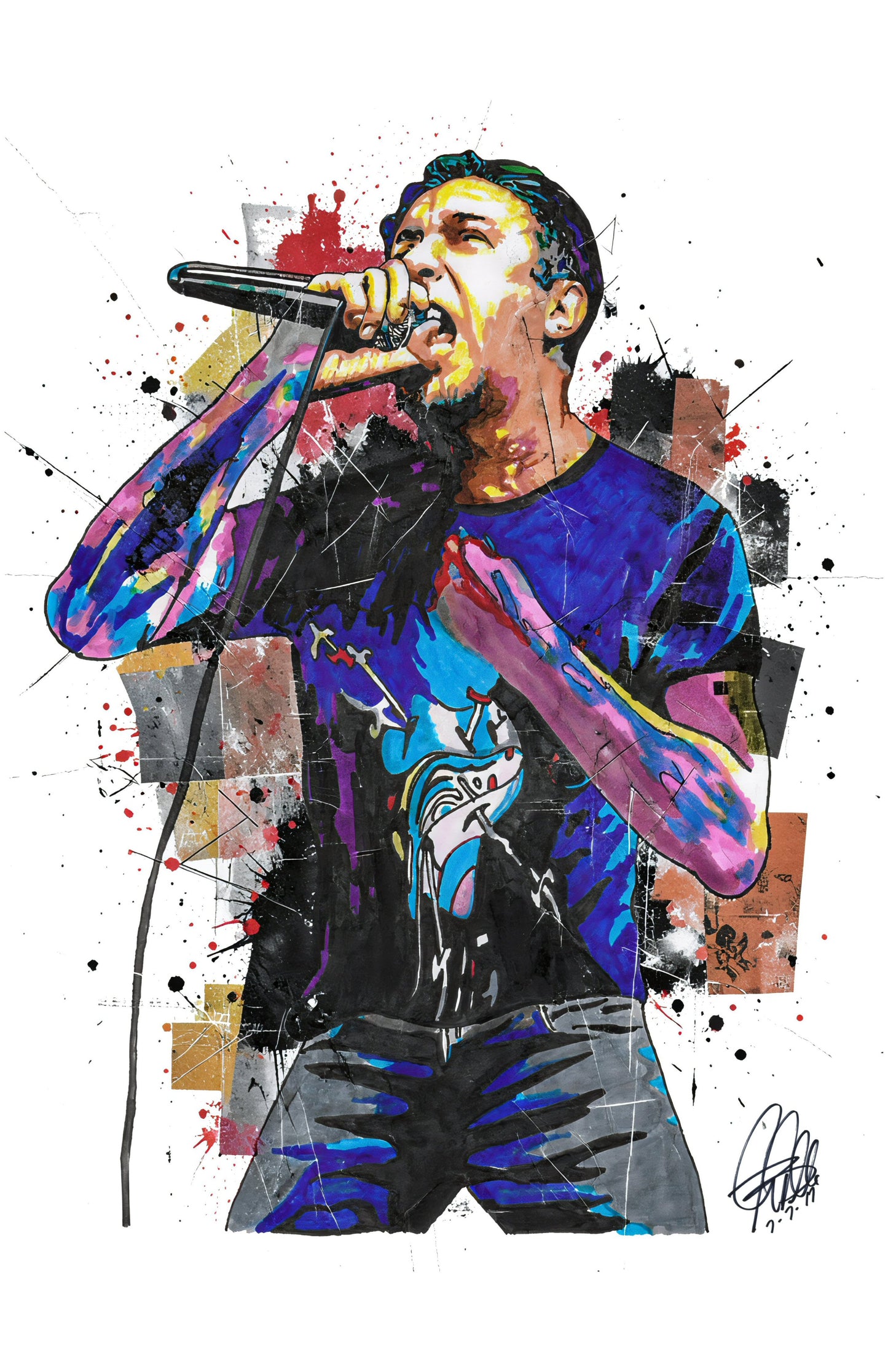 Lou Koller Sick of It All Music Punk Rock Singer Poster Print Wall Art 11x17
