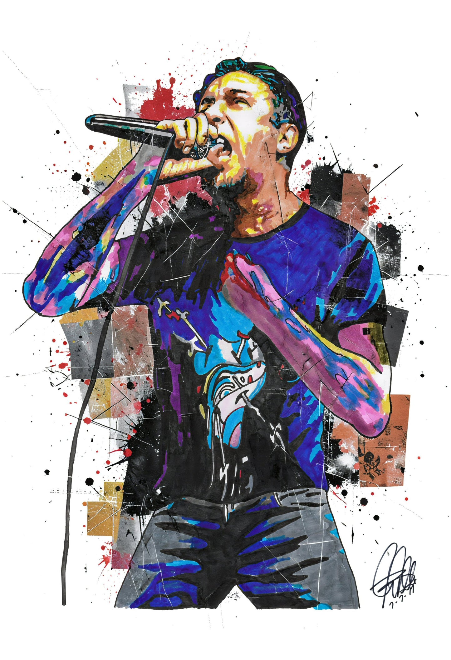 Lou Koller Sick of It All Music Punk Rock Singer Poster Print Wall Art 13x19