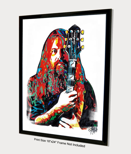 Mark Morton Lamb of God Guitar Heavy Metal Thrash Poster Print Wall Art 18x24