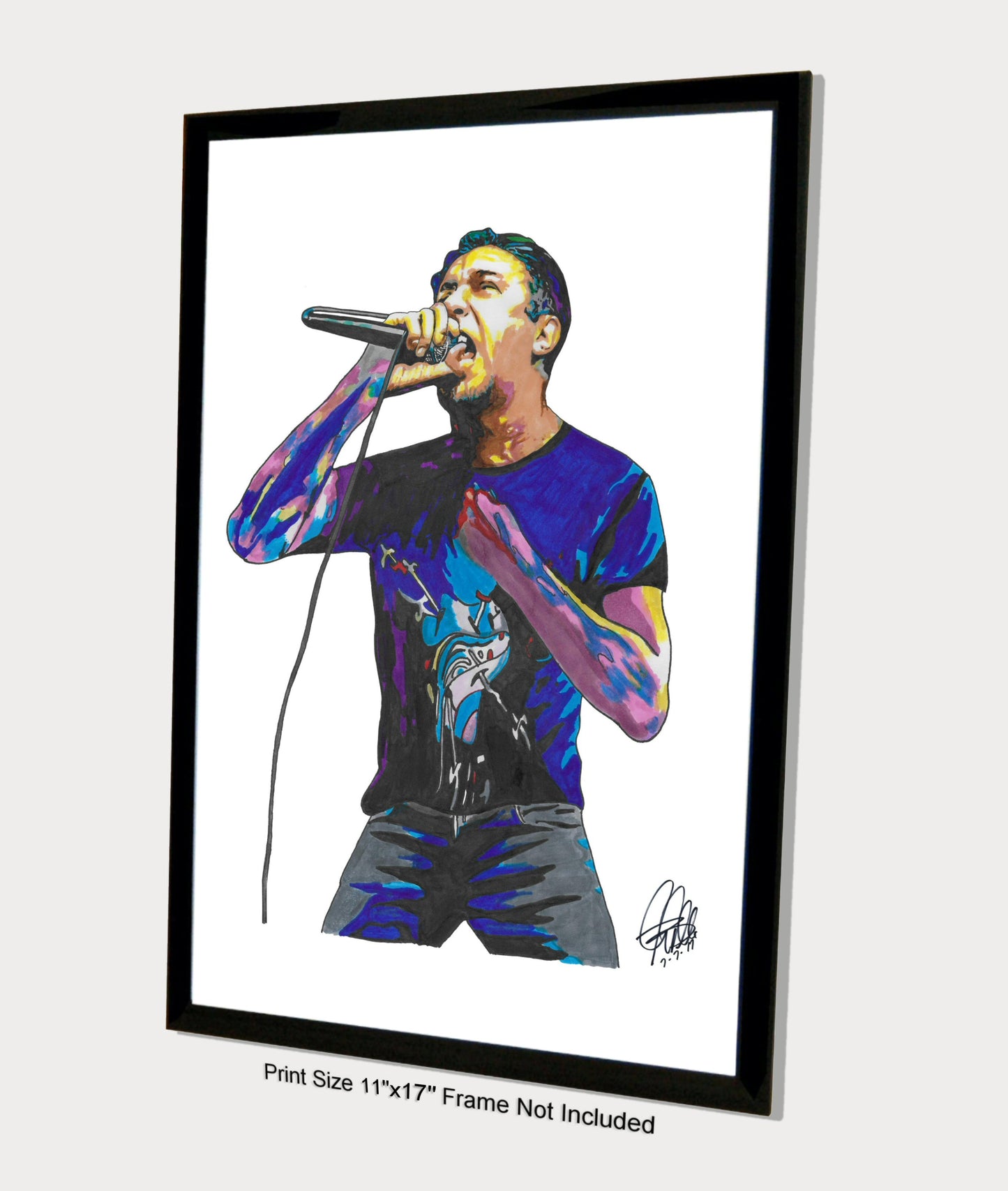 Lou Koller Sick of It All Music Punk Rock Poster Print Wall Art 11x17