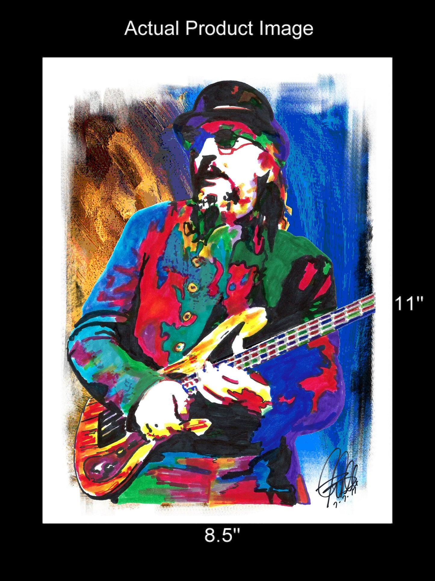 Les Claypool Primus Singer Bass Funk Rock Music Poster Print Wall Art 8.5x11