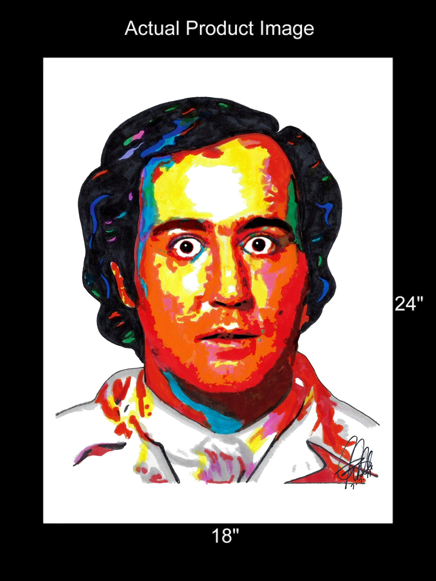 Andy Kaufman Taxi Comedy Entertainer Performer Poster Print Wall Art 18x24