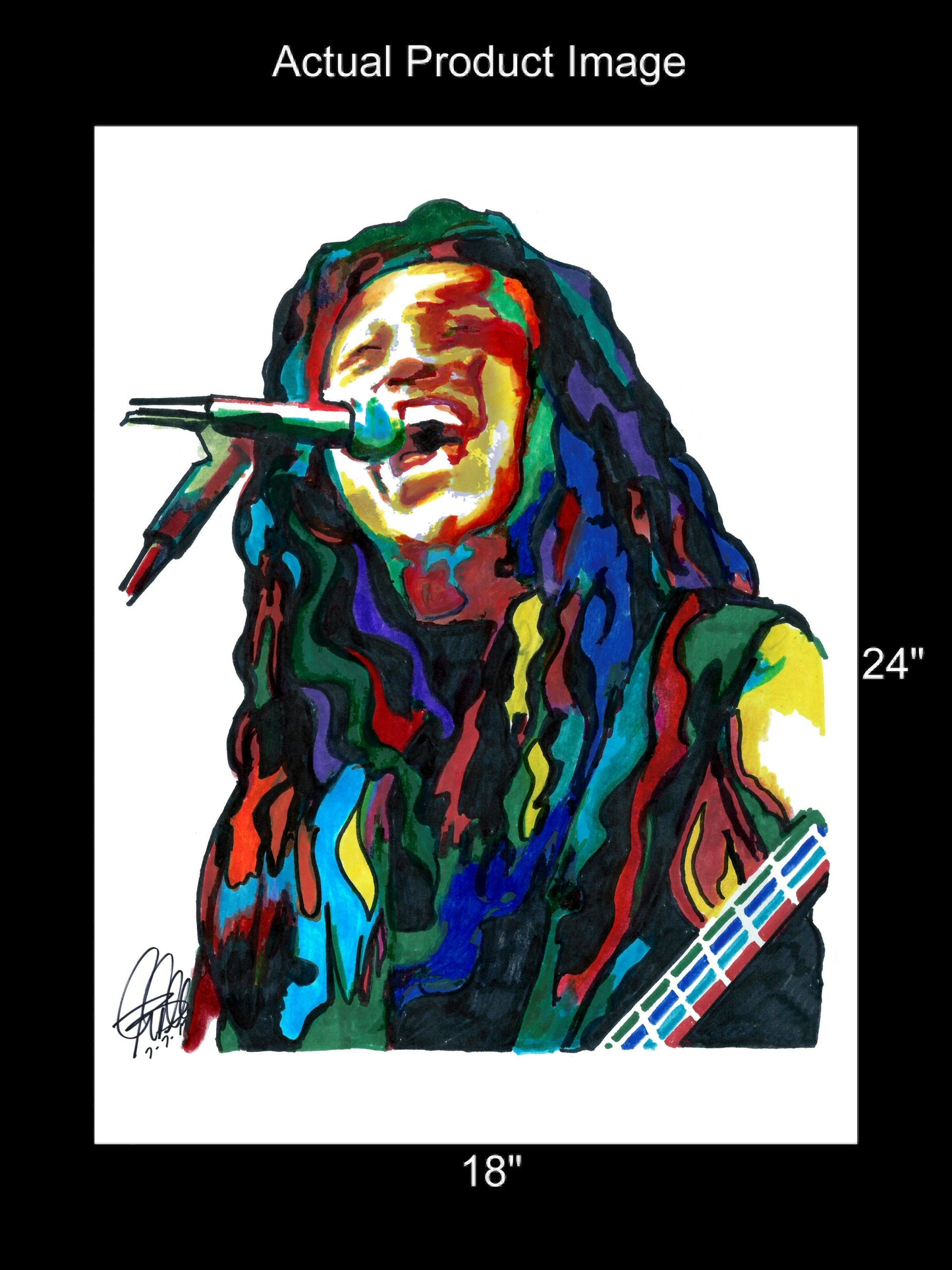 Tom Araya Slayer Singer Bass Thrash Metal Music Poster Print Wall Art 18x24