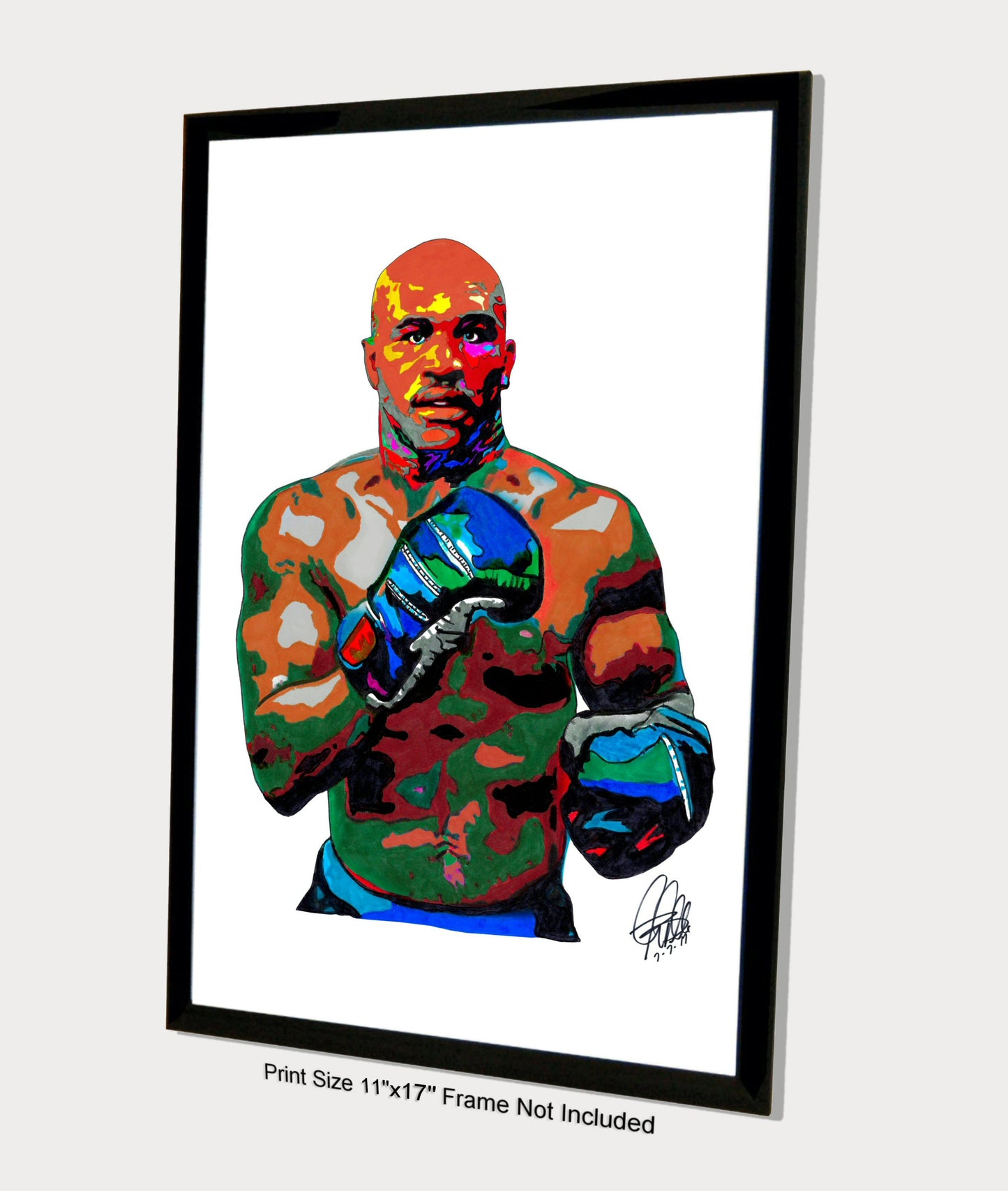 Evander Holyfield Boxer Boxing Sports Poster Print Wall Art 11x17