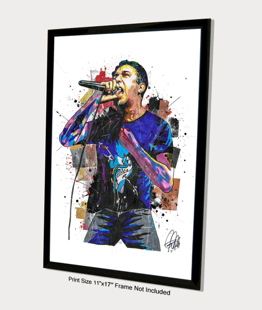 Lou Koller Sick of It All Music Punk Rock Singer Poster Print Wall Art 11x17