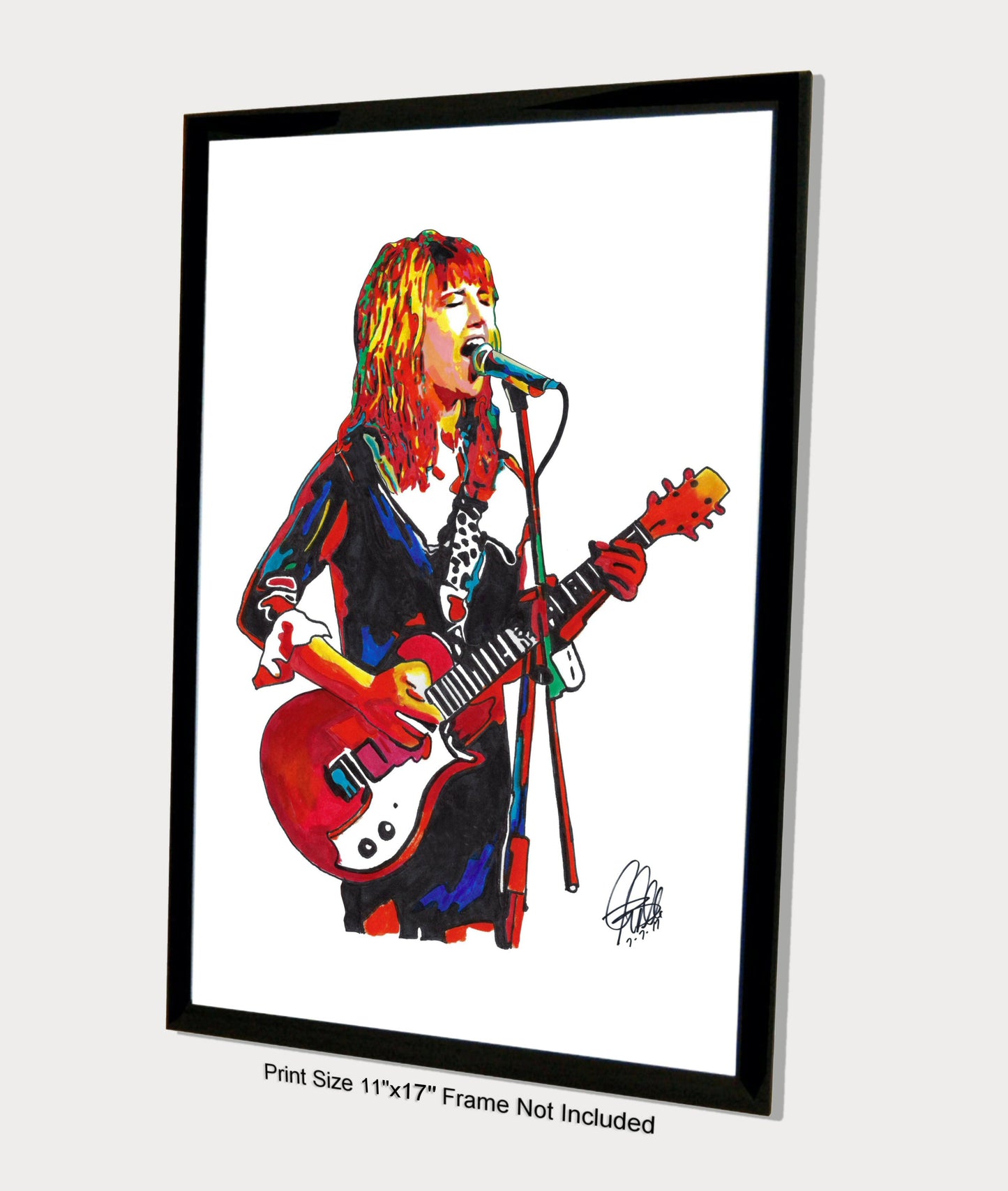 Kim Shattuck The Muffs Guitar Punk Rock Music Poster Print Wall Art 11x17