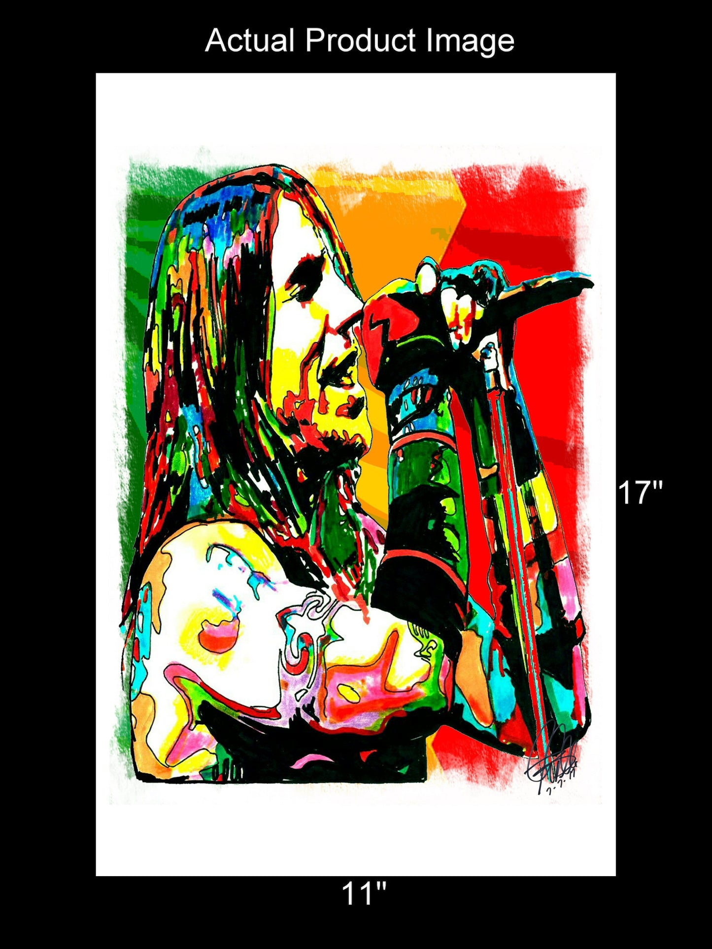 Anthony Kiedis Red Hot Chili Peppers Rap Rock Music Poster Print Wall Art 11x17