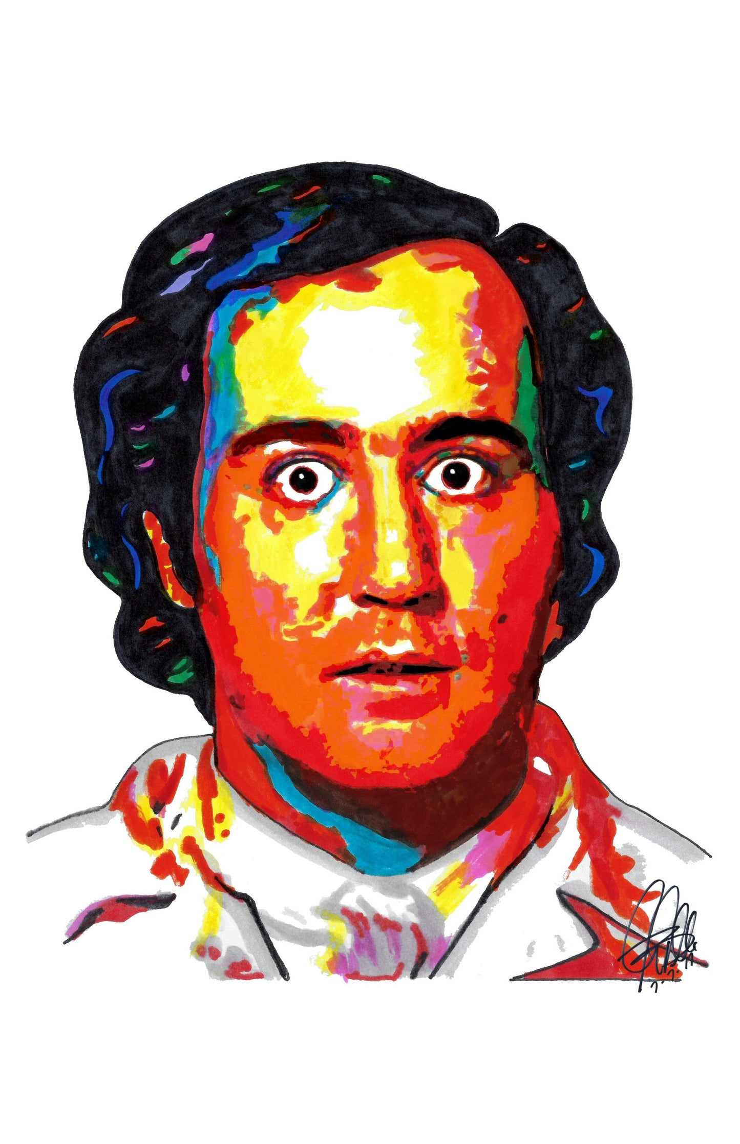 Andy Kaufman Taxi Comedy Entertainer Performer Poster Print Wall Art 11x17