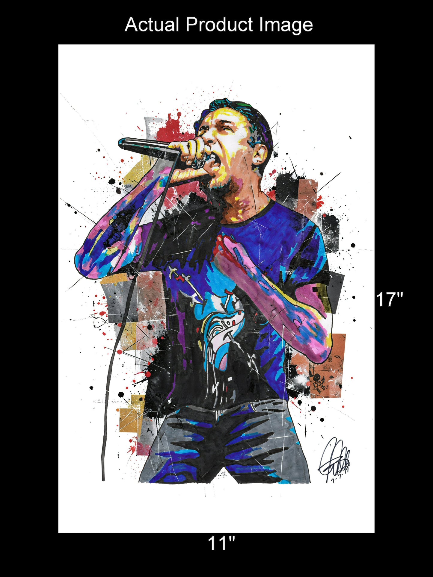 Lou Koller Sick of It All Music Punk Rock Singer Poster Print Wall Art 11x17