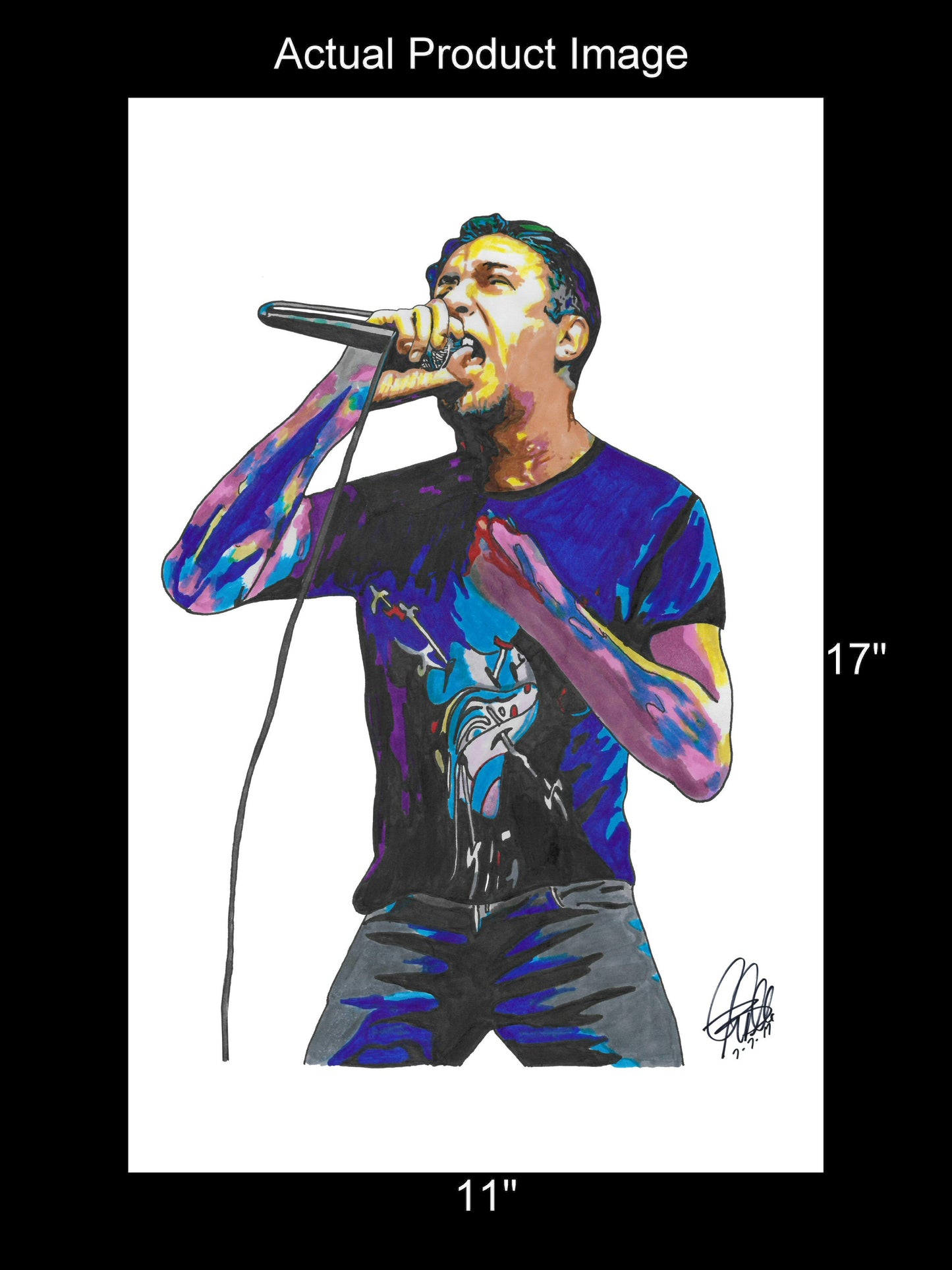 Lou Koller Sick of It All Music Punk Rock Poster Print Wall Art 11x17