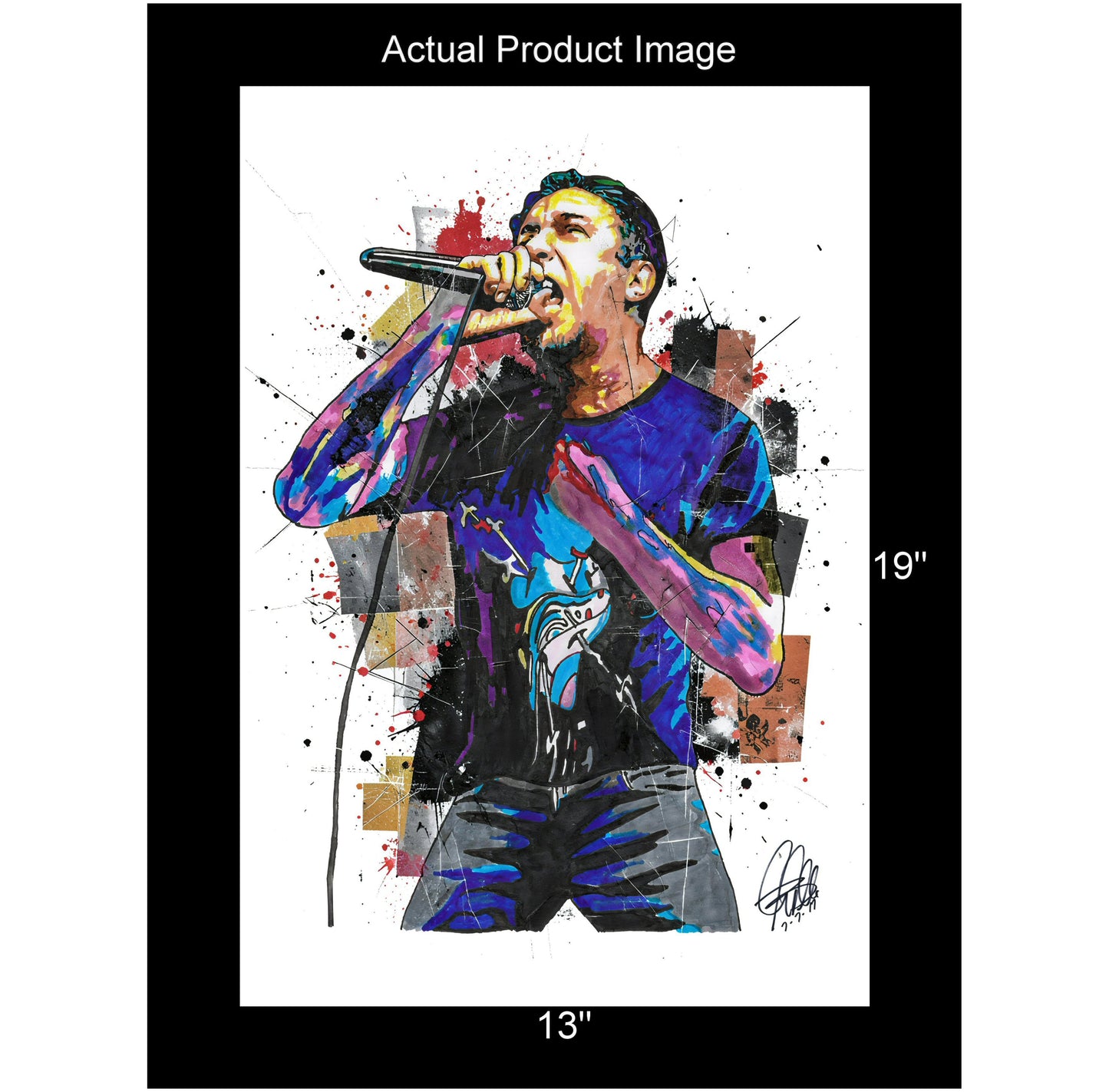 Lou Koller Sick of It All Music Punk Rock Singer Poster Print Wall Art 13x19