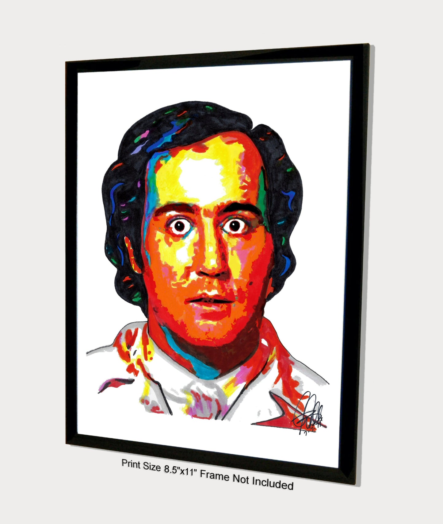 Andy Kaufman Taxi Comedy Entertainer Performer Poster Print Wall Art 8.5x11