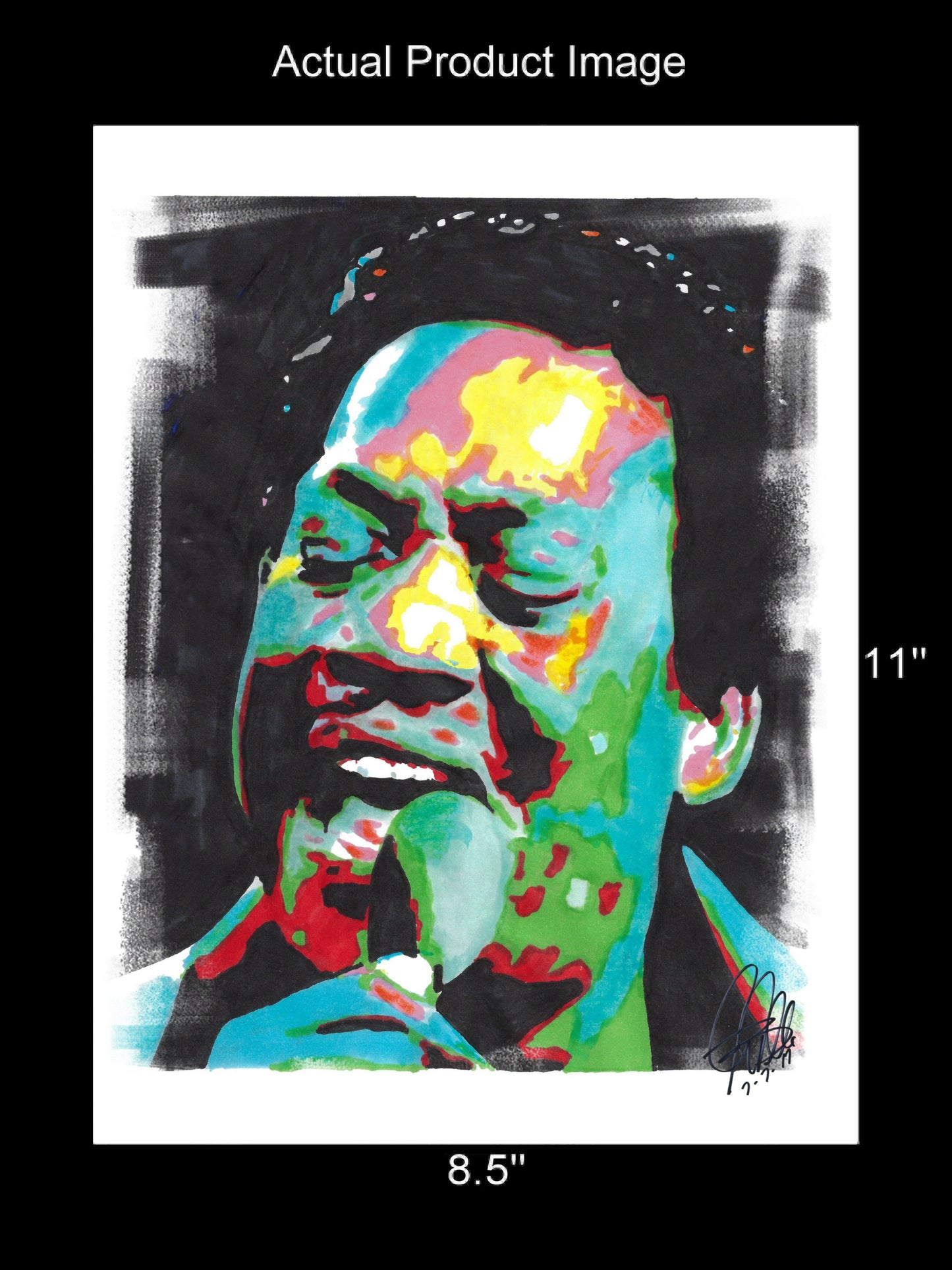 Bobby Bland Singer Blues Soul Music Poster Print Wall Art 8.5x11