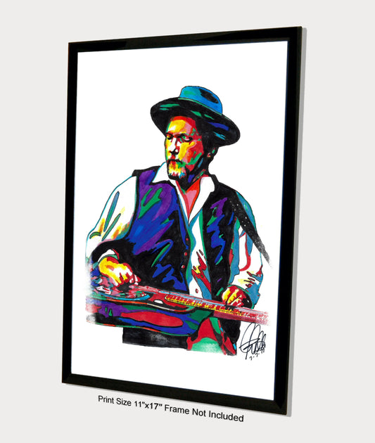 Jerry Douglas Dobro Bluegrass Country Music Poster Print Wall Art 11x17