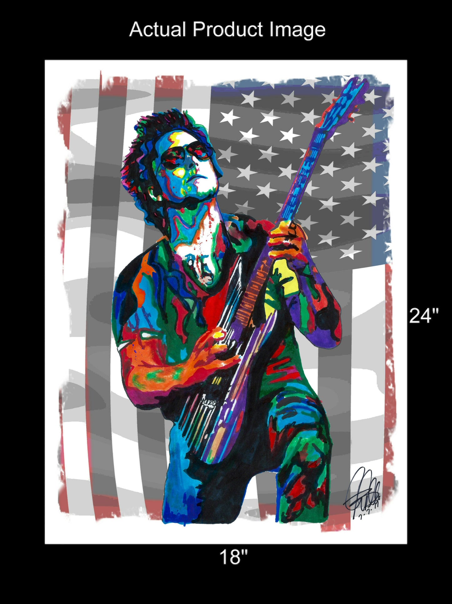 Synyster Gates Avenged Sevenfold Metal Music Print Poster Wall Art 18x24