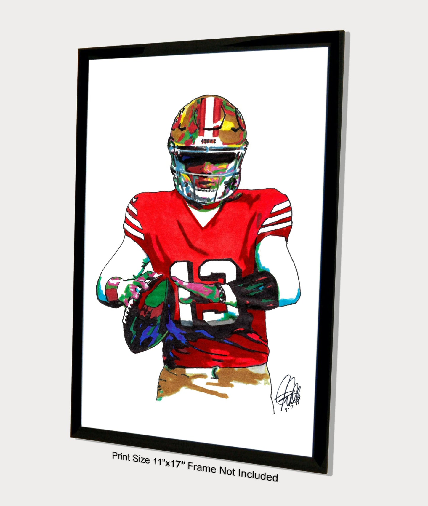 Brock Purdy San Francisco 49ers QB Football Sports Poster Print Wall Art 11x17