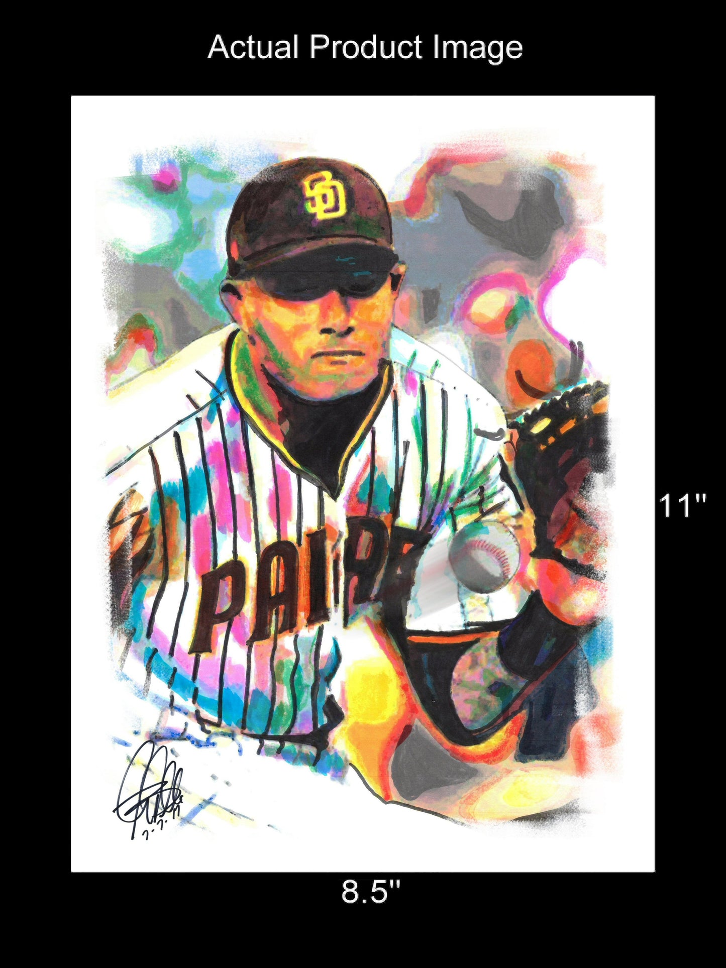 Manny Machado San Diego Padres Baseball Sports Poster Print Wall Art 8.5x11