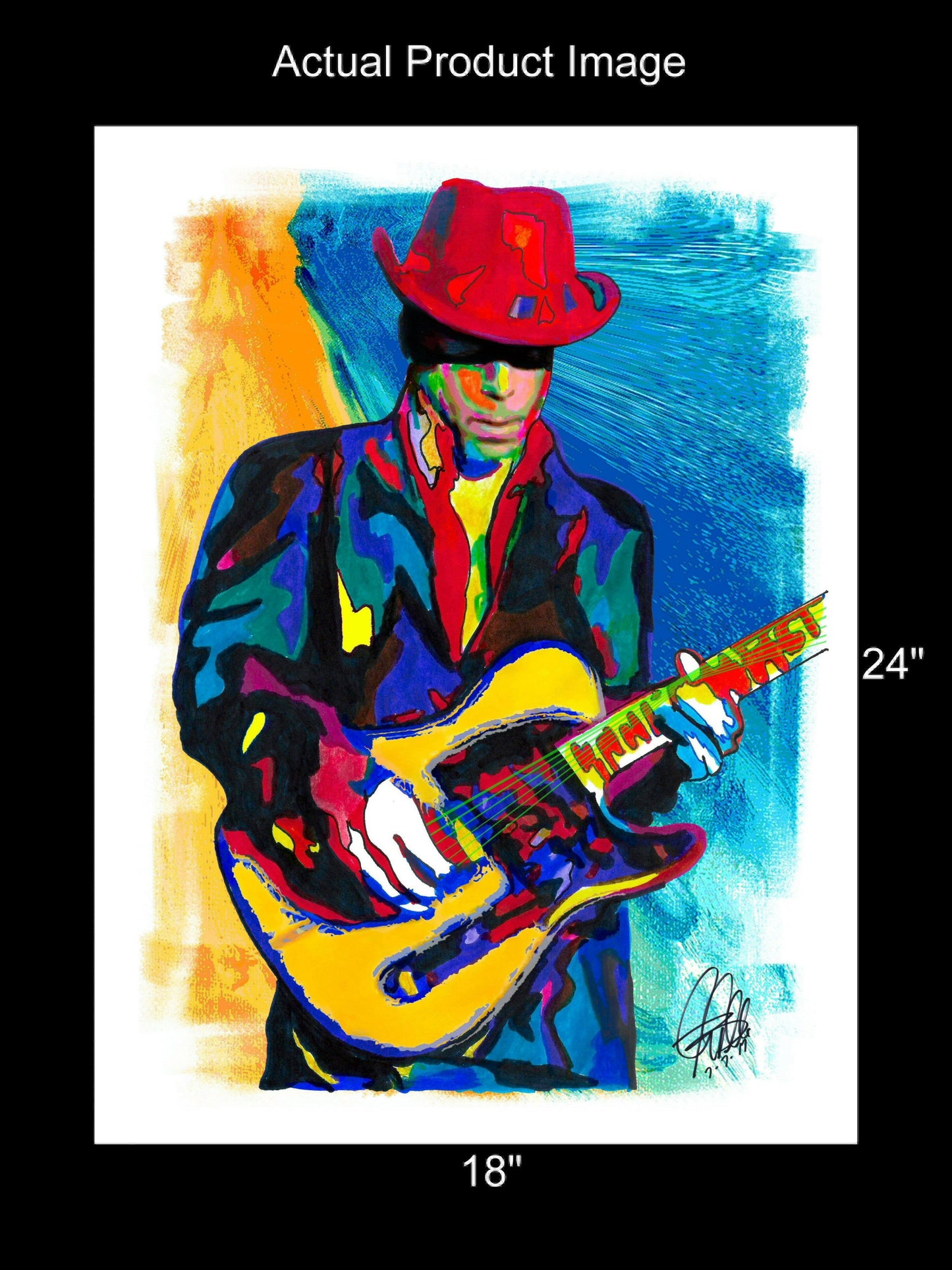 Prince Singer Guitar Funk Rock Music Poster Print Wall Art 18x24