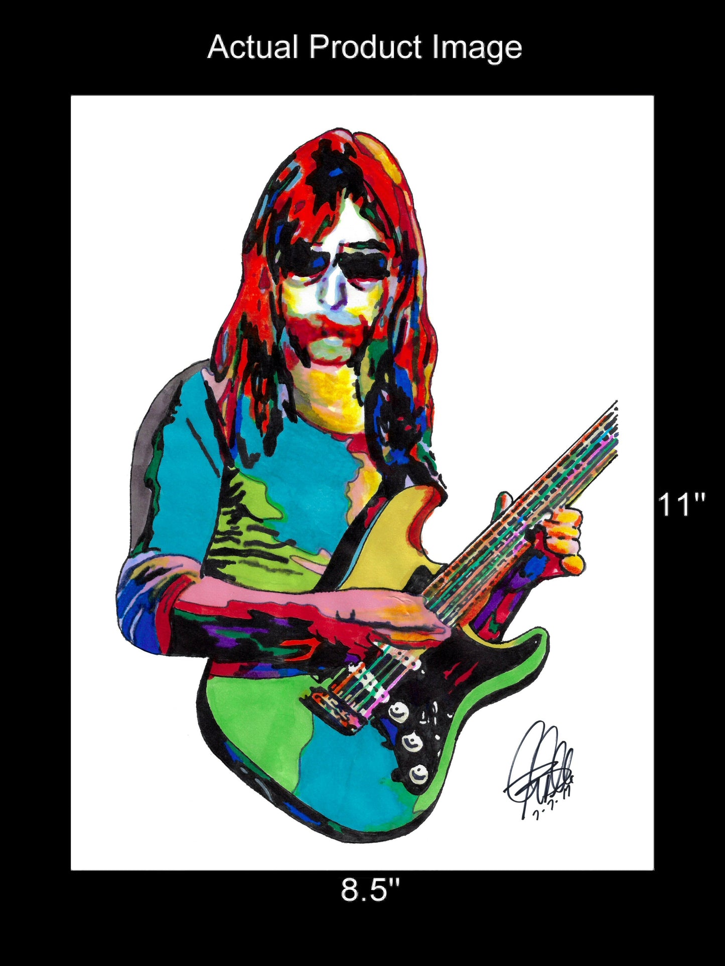 Jeff Skunk Baxter Guitar Rock Music Poster Print Wall Art 8.5x11