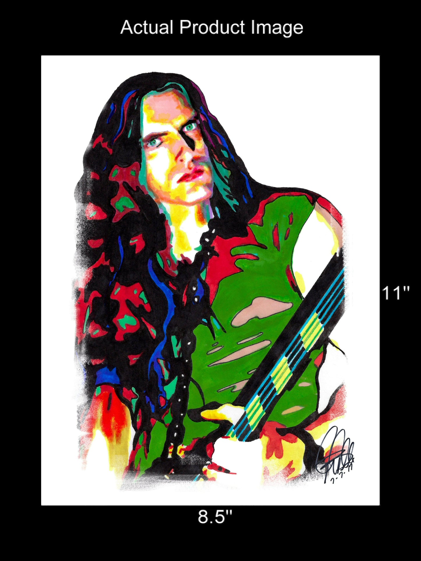 Peter Steele Type O Negative Bass Metal Music Print Poster Wall Art 8.5x11