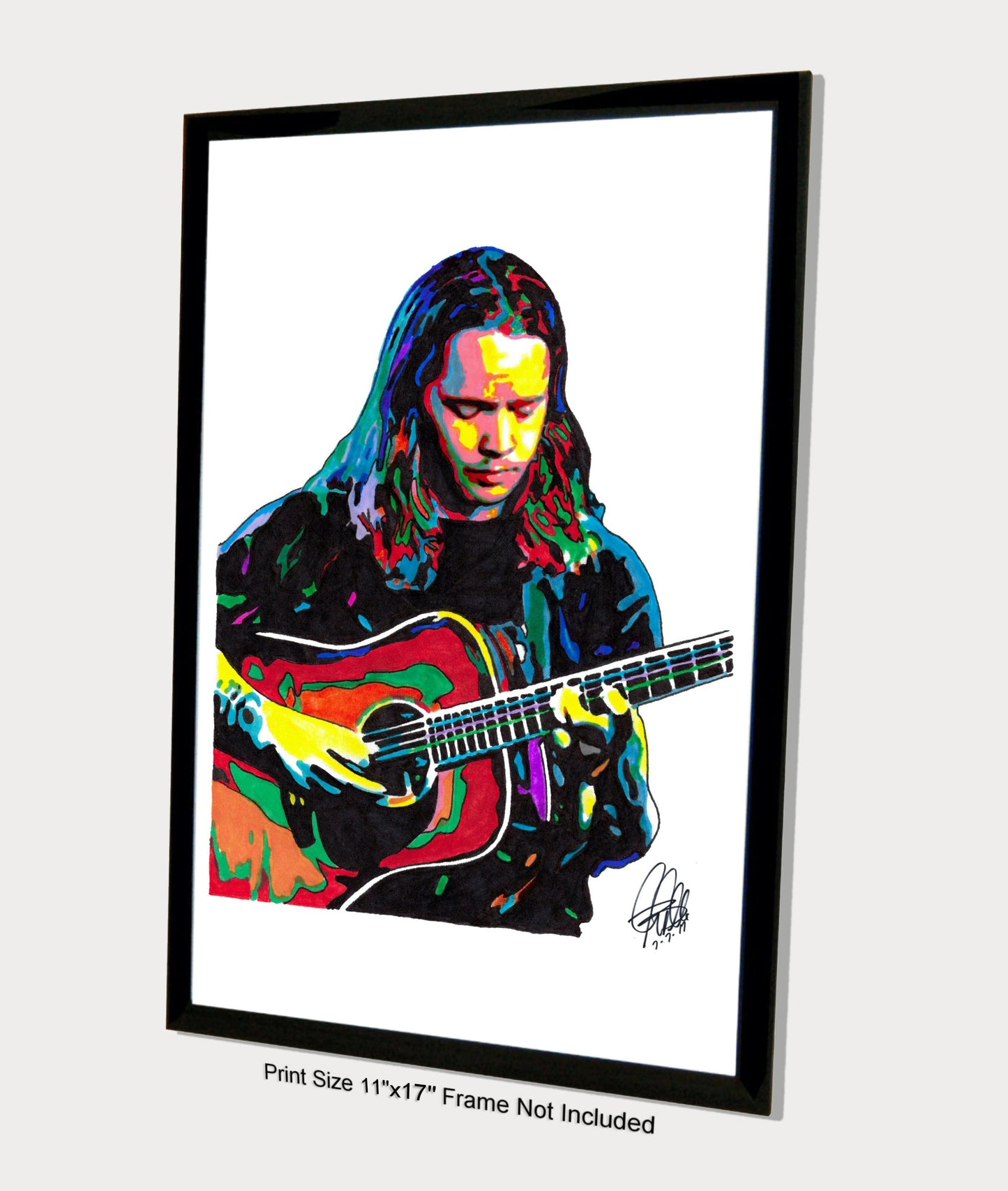 Billy Strings Guitar Bluegrass Outlaw Country Music Poster Print Wall Art 11x17