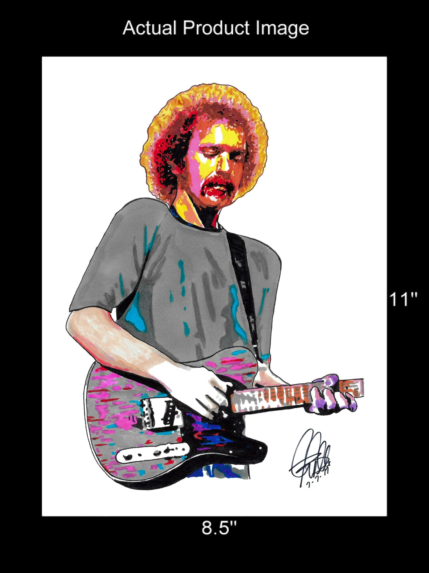 Bernie Leadon Eagles Singer Guitar Rock Music Poster Print Wall Art 8.5x11